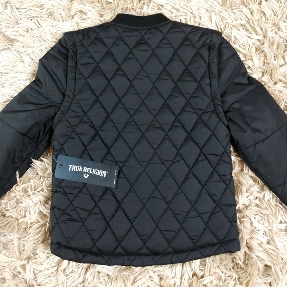 True Religion Kids Quilted Jacket sz 6 - Picture 2 of 7